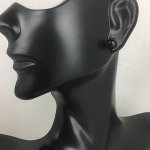 Genuine Agate Sterling Silver Stud Earrings